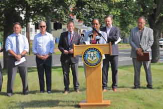 Congreswoman Hayes at New Britain BUILD Grant Announcement