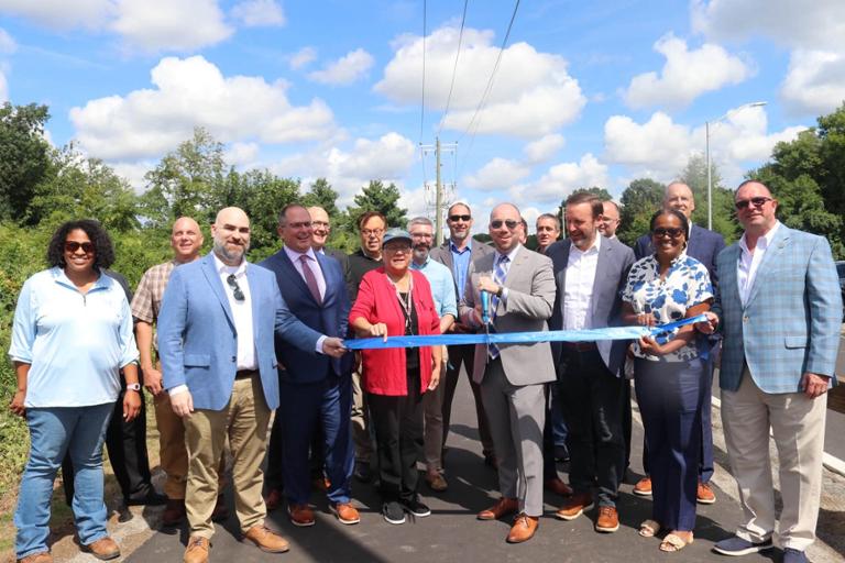 Congresswoman Hayes attends Meriden Research Parkway Linear Trail Ribbon Cutting