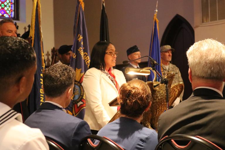 Congresswoman Hayes attends a Memorial Day Ceremony in Tariffville