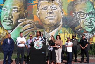 Congresswoman attends Press Conference in Danbury