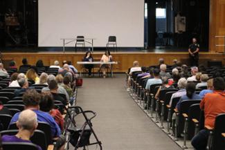 Congresswoman Hayes answers questions in Plainville