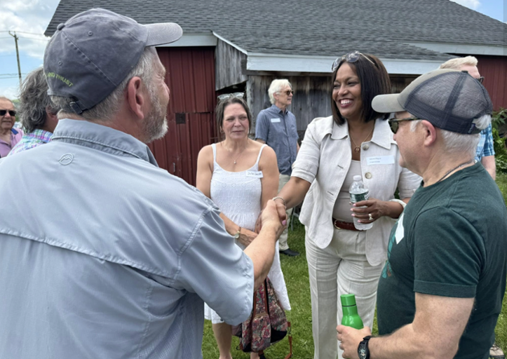 Congresswoman Hayes meets with constituents at the Tanner Farm Preserve