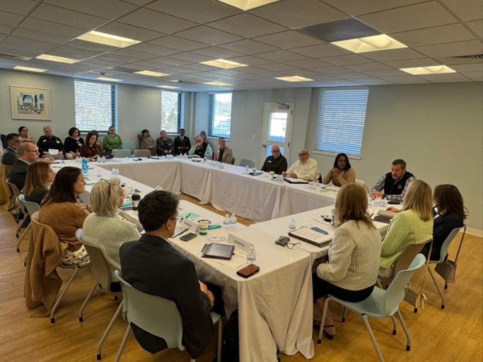 Congresswoman Hayes participates in a roundtable discussion on how to strengthen the rural safety net