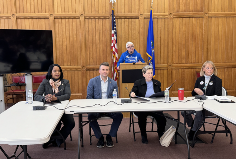 Congresswoman Hayes participates in an education summit panel