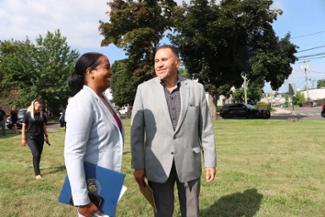 Congreswoman Hayes at New Britain BUILD Grant Announcement