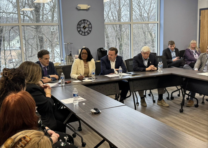 Congresswoman Hayes participates in a roundtable discussion with EdAdvance in Torrington